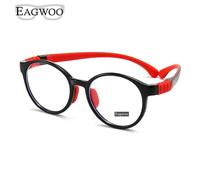 EAGWOO-Lunettes de vue souples en silicone pour enfants, cadre optique simple, assressenti, lunettes transparentes Sepectacle pour garçons et filles