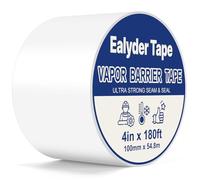 Ealyder Tape Ruban Pare-vapeur 100 mm x 54,8 m Adhésif Puissant Ruban Haute Performance Pour Feuilles Pare-vapeur et Frein-vapeur Joints Sous-structure et Isolation
