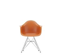 Vitra Chaise Eames Plastic Arm Chair DAR Chromé Blanc