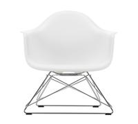 Eames Plastic Arm Chair LAR Chaise Vitra Blanc - Chromé - 4055737233760