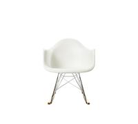 Eames Plastic Arm Rocking Chair RAR fauteuil à bascule Vitra érable jaunâtre - chrome - blanc - 4055737192067