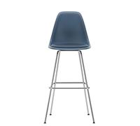 Eames Plastic Bar Stool Tabouret de bar haut avec coussin d'assise Vitra - 4055737240126