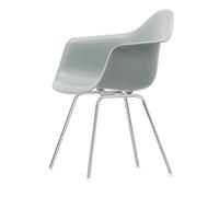 Eames Plastic DAX Chaise de Salle à Manger avec Accoudoirs Gris Clair