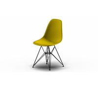Eames Plastic Side Chair DSR Chaise Vitra Noir-Moutarde - 4055737262425