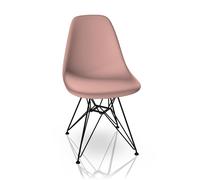 Vitra Chaise Eames Plastic Side Chair DSR – Chromé – Blanc