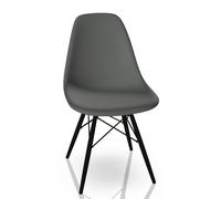 Eames Plastic Side Chair DSW Chaise Vitra Érable - Granite gris - 4055737195785