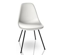 Eames Plastic Side Chair DSX Chaise Vitra Noir - Blanc - 4055737211423