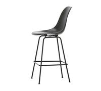 Eames Tabouret de Bar en Fibre de Verre Medium Elephant Hide Gris/ Noir