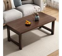 EAmrfvqt Table de Salon, Table Basse Pliable Multicolore Plusieurs Tailles sans Assemblage Tatami Bois rectangulaire(Walnut,70x40x35cm)