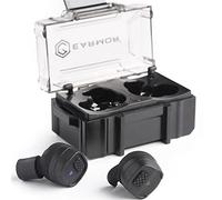 Earmor OPSMEN M20T Bouchons d'oreilles électriques pour tir NRR 26 dB BT 5.3 Protection auditive avec réduction du bruit active pour la chasse, le champ de tir, noir, taille unique