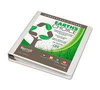 Earth`s Choice Biodegradable Angle-D Ring View Binder, 1", White