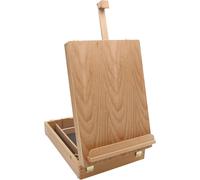 Easel, peintre sur table, avec boîte à outils, chevalet jusqu'à 60 cm de haut, mallette de peintre