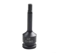 EaseSunny Adaptateur de douille à choc 1/2" pour perceuse électrique - Construction en acier trempé - Taille 80 mm pour les tâches de bricolage (H7)