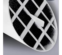 EaseSunny Aérateur mural, extracteur d'air, kit de ventilation traversant le mur de 14 cm avec moustiquaire, réglable de 18,5 à 33,5 cm, housse à persiennes résistante aux intempéries pour la maison