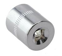 EaseSunny Douille hexagonale métrique 4-14 mm en alliage traité thermiquement pour perceuse manuelle - Outil de réparation générale de machines Argenté 25 mm Longueur (14 mm)
