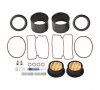 EaseSunny Kit de manchon de cylindre de compresseur d'air 1500 W sans huile silencieux pour réparation de piston, joints en caoutchouc, noir, Royaume-Uni