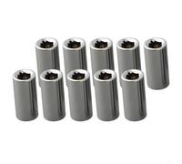 EaseSunny Lot de 10 adaptateurs carrés à hexagonaux de 6,35 mm pour perceuse sans fil - Kit d'atelier de réparation automobile