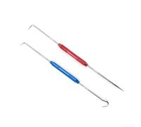 EaseSunny Lot de 2 extracteurs de joints toriques - Outil de retrait de joint torique et crochet pour raclage de joints de tuyau automobile - Raclage de précision longue portée - Bleu et rouge