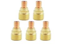 EaseSunny Lot de 5 corps de serrage de lentille à gaz, pièces de torche de soudage TIG, mandrin en laiton pour WP-9/20/25, compatible avec Stubby 45V42/43/44/45, 1,0-3,2 mm