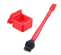 EaseSunny Pinceau à colle en silicone avec récipient pour projets en bois - Épandeur pour collage de bords et réparation de meubles - Outil rouge de 191 mm (boîte)
