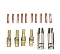 EaseSunny Pointes de soudage MIG, embouts de contact, kit de buses, lot de 16 consommables 0,6 à 1,2 mm pour torche MB15 15AK, compatible avec Rilon, Jasic, Mitech