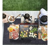 EaseSunny Tapis ignifuge, tapis de barbecue résistant à l'huile, surface antiadhésive, 127 x 91,4 cm, protection robuste pour cuisine en plein air, patio, terrasse, garage