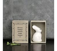 East of India: Boîte d'allumettes Lapin en Porcelaine - Chaque Lapin