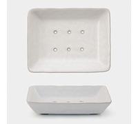 East of India Porte-savon en porcelaine Blanc cassé