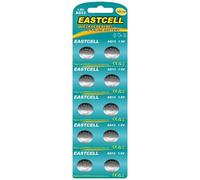 EASTCELL AG13 LR44 A76 1,5 V 145 mAh 10 piles bouton alcalines pour jouets