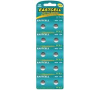 EASTCELL Lot de 10 piles bouton alcalines AG6 LR69 1,5 V 32 mAh - LR920 171 G6