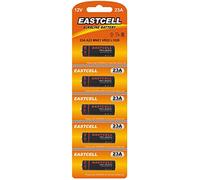 EASTCELL Lot de 5 piles alcalines A23 23 A MN21 V23GA GP23A 12 V | Lot de 5 piles alcalines 12 V A23/23A/MN21 pour ouvre-porte de garage, télécommandes, sonnettes et alarmes