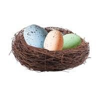 Easter Artificial Bird Nest Decorations - Rattan Bird Nests for Crafts | Artificial Birds Nests Breathable Easter Birds Nêsts | Bîrds Nest Decor for Home, Courtyard, Wedding, Christmas