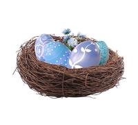 Easter Artificial Bird Nest Decorations - Rattan Bird Nests for Crafts | Artificial Birds Nests Breathable Easter Birds Nêsts | Bîrds Nest Decor for Home, Courtyard, Wedding, Christmas