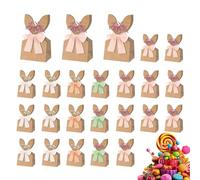 Easter Bunny Paper Gift Bag, Premium Cardstock Easter Goodie Bags, Reusable Springtime Favor Bags with Foldable Ears, Decorative Party Wrap for and Toys, Festive Packaging for Kids and Events