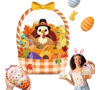 Easter Goodie Bags - 30 Pcs Bunny Sealing Clear Pouches with Handles, Resealable Plastic Easter Candy Bags, Spring Treat Bag for Kids Classroom, Party Favors, Basket Stuffers (D,20PCS)