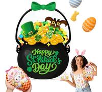 Easter Goodie Bags - 30 Pcs Bunny Sealing Clear Pouches with Handles, Resealable Plastic Easter Candy Bags, Spring Treat Bag for Kids Classroom, Party Favors, Basket Stuffers (B,30PCS)