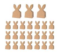 Easter Goodie Bags, Rustic Bunny Ears Paper Bags, 24 Piece Treat Packaging Set with Cute Bunny Design, Party Favor Snack, Holiday Style Dessert Bag, Kids Gift Bag Set for Parties