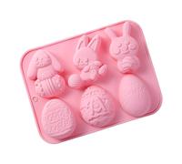 Easter Mold Handmade - Non Stick Crafts Casting Tool Organizer, 25,4 cm Resin Baking Frame with Balance, Silicone Soap Gear with Grip, Mold Functional Styling, Kitchen Supplies for Ice, Cake, Cupcake