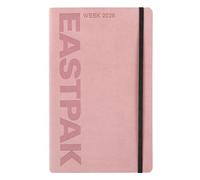 EASTPAK Agenda 2026 officiel Eastpak Agenda hebdomadaire 12 mois large, avec 192 pages, élastique, poche de transport, signet, planificateur mensuel, calendrier 2026 et 2027, format 13 x 21 cm, Mauve