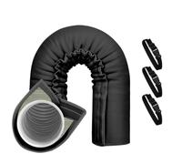 Eastuy Protection Portable pour Tuyau de Climatisation | Isolation Pour Tuyaux De Climatiseur - Enveloppe Isolante Triple Couche Ajustable pour Usage Intérieur et Extérieur - Diamètre 13 cm et 15 cm