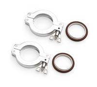 EASTVAC 2 Pcs KF40 Pince à vide en aluminium + KF Anneau de centrage en acier inoxydable avec bague torique