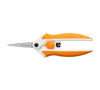 Easy Action Ciseaux à tissu 15 cm | Pour Droitiers et Gauchers, Lame en Acier Inoxydable/Manche en Plastique, Blanc/Gris, Easy Action, 1070029