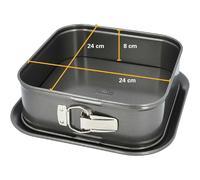 Birkmann Moule à charnière Easy Baking carré 24 x 24 cm