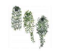 Easy Care Hanging Plants Garland Vine Fake Hanging Plants 3 Pcs