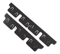 Easy Clean Grille de protection en acier inoxydable pour poêle Noir 69 cm | Longueur réglable, coupez avec des ciseaux si nécessaire, ressorts flexibles pour un ajustement serré, utilisez