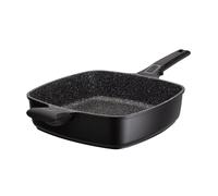 EASY CLICK Quadura Poêle carrée Sauteuse Fonte Aluminium Aspect Pierre Manche amovible Induction GSW 24 cm SC