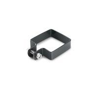 EASY CLOTURE Collier de Fixation carré 80 x 80 mm pour portillon grillagé Gris Anthracite