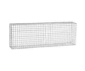 EASY CLOTURE Gabion Acier galvanisé L180 x H60 x Pr.30 cm tirants et Crampons Inclus
