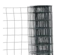 Easy Clôture Grillage en Rouleau Acier galvanisé Maille 100x100 mm H1m00 x L20 m - Gris Anthracite - Hauteur 1m00