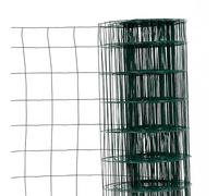 Easy Clôture Grillage en Rouleau Acier galvanisé Maille 100x100 mm H1m00 x L20 m - Vert - Hauteur 1m50